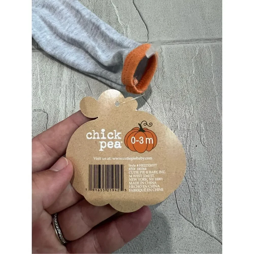 Chick Pea My First Halloween Bodysuit Size 0-3 Month NEW
